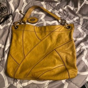 Fossil Bag Yellow Leather
